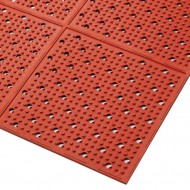 erven gumov protiskluzov oboustrann roho (role) Multi Mat II Red - dlka 122 cm,  - zvtit obrzek