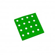 Zelen plastov roh AT-HRD, AvaTile - 13,7 x 13,7 x 1,6 cm