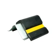 �erno-�lut� gumov� ochrana roh� zd�, st�n s ocelovou v�stuhou FLOMA WP80 - 100 x 10 x 1 cm