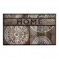 Textiln gumov istc vnitn vstupn roho FLOMA Lima Wood &amp; Medallions - 45 x 75 x 1,1