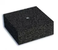 Gumov� st�e�n� podstavec pod kabelov� �lab s ALU f�li� FLOMA 1xM6 - 12,5 x 10 x 5 cm