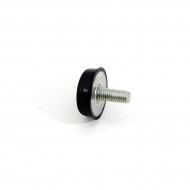 Černý gumový doraz tvaru komolého kužele se šroubem FLOMA - průměr 3 cm x 1 cm - zvětšit obrázek
