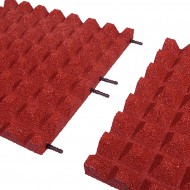 erven gumov certifikovan dopadov dlaba FLOMA V45/R28 - 100 x 100 x 4,5 cm - zvtit obrzek