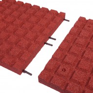 erven gumov certifikovan dopadov dlaba FLOMA V50/R15 - 100 x 100 x 5 cm - zvtit obrzek