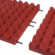 erven gumov certifikovan dopadov dlaba (V65/R28) FLOMA - 50 x 50 x 6,5 cm - zvtit obrzek