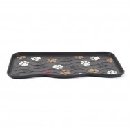 Plastov odkapva na boty FLOMA Red Stamp Paw - 38 x 75 x 2,1 cm