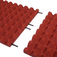 erven gumov certifikovan dopadov dlaba FLOMA V40/R28 - 50 x 50 x 4 cm - zvtit obrzek