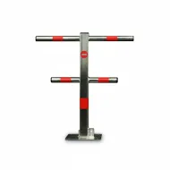 St��brn� ocelov� skl�dac� parkovac� sloupek - 55 x 60 cm