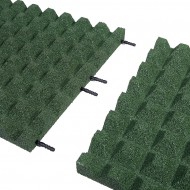 Zelen gumov certifikovan dopadov dlaba FLOMA V45/R28 - 100 x 100 x 4,5 cm - zvtit obrzek