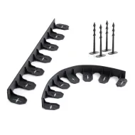 �ern� plastov� zahradn� obrubn�k - 480 x 8,4 x 4,5 cm