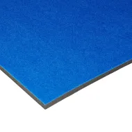 Modr� gymnastick� koberec bez lamel FLOMA NoSlits - 6 m x 200 cm x 3,5 cm
