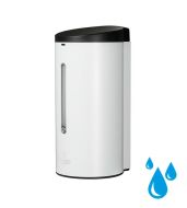 B�l� kovov� bezdotykov� d�vkova� dezinfekce, m�dla (gel) Donner ROUND - objem 700 ml