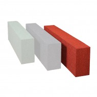 erven gumov dopadov obrubnk OB1 FLOMA - 100 x 15 x 30 cm - zvtit obrzek