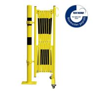 �erno-�lut� sloupkov� mobiln� z�brana - 3,6 x 1,05 m