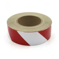 B�lo-�erven� lev� reflexn� v�stra�n� p�ska - 45 m x 5 cm - zv�t�it obr�zek