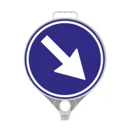 Plastov (PPC) dopravn vstran znaka Pikzan smr objdn vpravo FLOMA - 28 x 28 c - zvtit obrzek