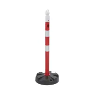 erveno-bl plastov (PPC) dopravn vstran sloupek FLOMA - 6,3 x 100 cm