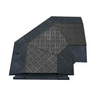 �ern� plastov� rohov� kabelov� most lev� zat��ka s v�kem - d�lka 50 cm, ���ka 43 cm, v��ka