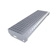 Kovov pozinkovan protiskluzov schodiov stupe (30/2, 34/38) FLOMA SteelStep - 80 x 2