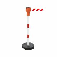 B�lo-�erven� ocelov� vymezovac� sloupek Skipper - 900 x 116 cm