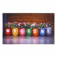 Vstupn roho FLOMA Gallery Welcome - dlka 45 cm, ka 75 cm, vka 0,6 cm - zvtit obrzek