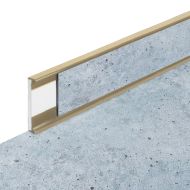 PVC vinylov� soklov� podlahov� li�ta Fortelock Business Tornes urane C010 beige - 200 x 5, - zv�t�it obr�zek