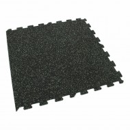 erno-zelen gumov modulov puzzle dlaba (okraj) FLOMA FitFlo SF1050 - 95,6 x 95,6 x 0,8 - zvtit obrzek
