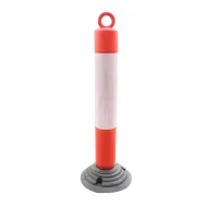 �erven� plastov� (PE) reflexn� sloupek FLOMA BPD93 - 10 x 80 cm