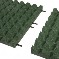 Zelen gumov certifikovan dopadov dlaba FLOMA V55/R28 - 50 x 50 x 5,5 cm - zvtit obrzek