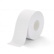 Bílá plastová voděodolná protiskluzová páska FLOMA Super Resilient - 18,3 m x 10 cm a tlou