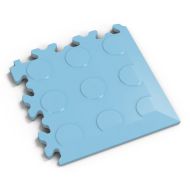 Modr� PVC vinylov� rohov� n�jezd Fortelock Industry 2046 (pen�zky) - 14 x 14 x 0,7 cm