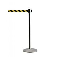 St��brn� chromovan� vymezovac� sloupek - 250 x 101,6 cm