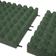 Zelen gumov dopadov dladice (V90/R28) FLOMA - dlka 50 cm, ka 50 cm a vka 9 cm - zvtit obrzek