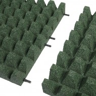 Zelen gumov dopadov dlaba FLOMA V75/R50 - 50 x 50 x 7,5 cm - zvtit obrzek