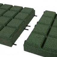 Zelen gumov dopadov dladice (V90/R25BIG) FLOMA - dlka 50 cm, ka 50 cm a vka 9 cm - zvtit obrzek