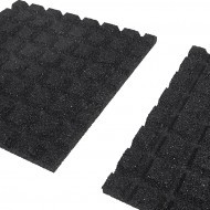 ern gumov dopadov dladice (V25/R15) FLOMA - dlka 50 cm, ka 50 cm a vka 2,5 cm - zvtit obrzek