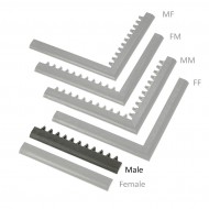 Černá náběhová hrana samec MF Safety Ramps D23/C23 - 50 x 6 cm - zvětšit obrázek