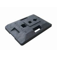 �ern� plastov� podstavec CZ 2 pod dopravn� zna�ky - 59,5 x 39,5 x 9 cm