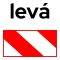B�lo-�erven� lev� v�stra�n� p�ska - 33 m x 5 cm