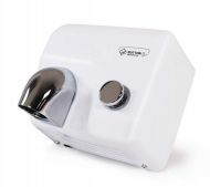 B�l� kovov� horkovzdu�n� vysou�e� rukou Jet Dryer BUTTON