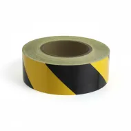 �erno-�lut� lev� reflexn� v�stra�n� p�ska - 45 m x 5 cm - zv�t�it obr�zek