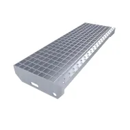 Kovov pozinkovan protiskluzov schodiov stupe (30/2, 34/38) FLOMA SteelStep - 80 x 2