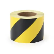 �erno-�lut� prav� reflexn� v�stra�n� p�ska - 45 m x 10 cm - zv�t�it obr�zek