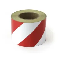 B�lo-�erven� prav� reflexn� v�stra�n� p�ska - 45 m x 10 cm - zv�t�it obr�zek