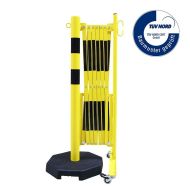 �erno-�lut� sloupkov� p�enosn� mobiln� z�brana - 3,6 x 1,05 m