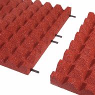 �erven� gumov� certifikovan� dopadov� dla�ba FLOMA V50/R28 - 50 x 50 x 5 cm