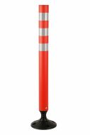 Oran�ov� plastov� samonarovn�vac� reflexn� sloupek - 7 x 120 cm
