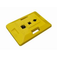 �lut� plastov� podstavec CZ 2 pod dopravn� zna�ky - 59,5 x 39,5 x 9 cm