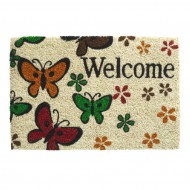 Kokosov vnitn istc vstupn roho FLOMA Ruco Welcome Butterfly - 40 x 60 x 1,5 cm