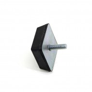 ern gumov doraz tvaru komolho jehlanu se roubem FLOMA - 8 x 8 x 3 cm - zvtit obrzek